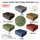 Golden Brown 800TC Luxury Cotton Self-Stripe Sheet Set King 40 cm Wall King
