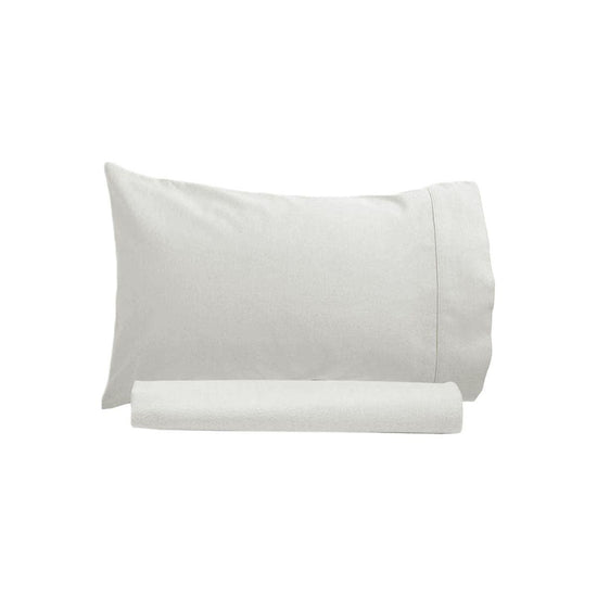 Artex 250TC 100% Cotton Sheet Set Single Off White