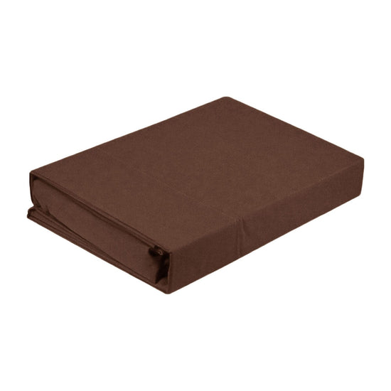 Artex Microfibre Sheet Set Double Chocolate