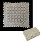 Linen Knitted Crochet Cotton Tablecloth Square 137 x 137cm Scalloped Edge 4-Seater