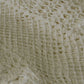 Linen Knitted Crochet Cotton Tablecloth Square 137 x 137cm Scalloped Edge 4-Seater