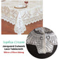 Chapel Gate Sophia Cream Jacquard Cutwork Lace Tablecloth 180 x 270 cm