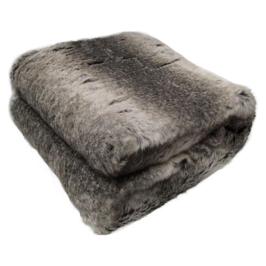 Faux Fur Luxury Animal Throw Rug Wild Deer