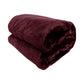 Venus Burgundy Faux Fur Throw Rug 127 x 152 cm