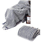 Chains Navy Knitted Throw Rug