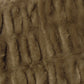 Harper Soft Ruched Pattern Faux Fur Throw Rug 127 x 152 cm Brown