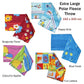 Assorted Extra Large Print Polar Fleece Throw Rug 150 x 200 cm Happy Girls