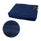 500GSM Set of 2 100% Cotton Bath Sheet Navy 80 x 160 cm