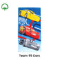 Boys Cartoon Cute Cotton Beach Towel 70 x 140 cm Lighting McQueen Team 95