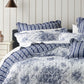 Bianca Amorette Blue Polyester Bedspread Set Double