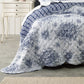 Bianca Amorette Blue Polyester Bedspread Set Double