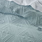 Bianca Aspen Sky Blue Embroidered Bedspread Set Queen