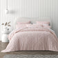 Bianca Ella Blush Cotton Chenille Floral Bedspread Set King Single