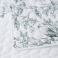 Bianca Gracie White Floral Printed Quilted Bedspread Set Double