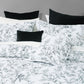 Bianca Gracie White Floral Printed Quilted Bedspread Set King