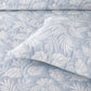 Bianca Laurieton Blue Jacquard Botanical Bedspread Set Queen