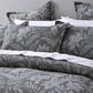 Bianca Maidstone Grey Floral Jacquard Bedspread Set Super King