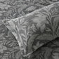 Bianca Maidstone Grey Floral Jacquard Bedspread Set Super King
