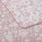 Bianca Myra Blush Floral Jacquard Bedspread Set King