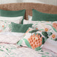 Bianca Sidney Blush Printed Floral Bedspread Set Double