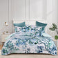 Bianca Woodbury White Botanical Printed Bedspread Set Double