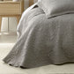 Bianca Zaria Taupe Embroidered Bedspread Set Queen