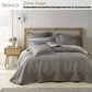 Bianca Zaria Taupe Embroidered Bedspread Set Super King