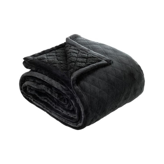 Bianca Mansfield Blanket Charcoal Queen/King