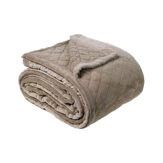 Bianca Mansfield Blanket Taupe (Also Known as Silver Grey) Queen/King