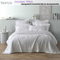 Bianca Cassiano White Polyester Jacquard Coverlet Set Single/Double