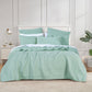 Bianca Cressida Sage Cotton Polyester Coverlet Set Queen/King