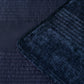 Bianca Cyrano Indigo Soft Velvet Polyester Quilted Coverlet Set Super King