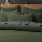 Bianca Lester Olive Velvet Diamond Polyester Coverlet Set Single/Double