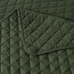 Bianca Lester Olive Velvet Diamond Polyester Coverlet Set Queen/King