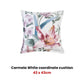 Bianca Carmela White Coordinate Square Filled Cushion