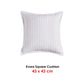 Bianca Evora White Square Filled Cushion