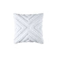 Bianca Haven White Cotton Chenille Square Cushion