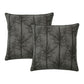 Bianca Pair of Alpine Stag Taupe European Pillowcases