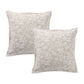 Bianca Pair of Ameila Stone European Pillowcases 65 x 65cm