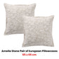 Bianca Pair of Ameila Stone European Pillowcases 65 x 65cm