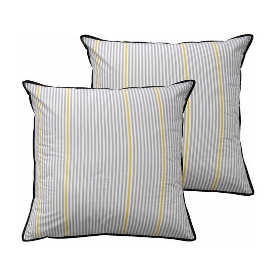 Bianca Pair of Baxter Grey European Pillowcases