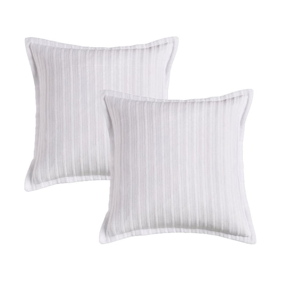 Bianca Pair of Evora White European Pillowcases