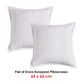 Bianca Pair of Evora White European Pillowcases