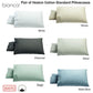 Bianca Pair of Heston Cotton Percale Standard Pillowcases Charcoal