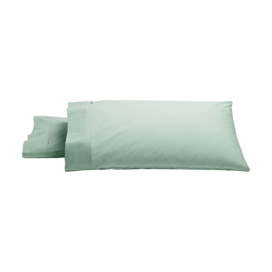 Bianca Pair of Heston Cotton Percale King Pillowcases Sage