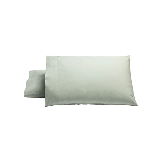 Bianca Pair of Heston Cotton Percale Standard Pillowcases Silver