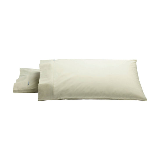 Bianca Pair of Heston Cotton Percale King Pillowcases Stone