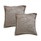 Bianca Pair of Kairo Taupe European Pillowcases