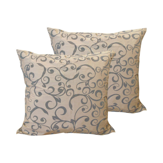 Bianca Pair of European Pillowcases Keilyn Gold 65 x 65 cm