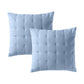 Bianca Pair of Langston Blue European Pillowcases